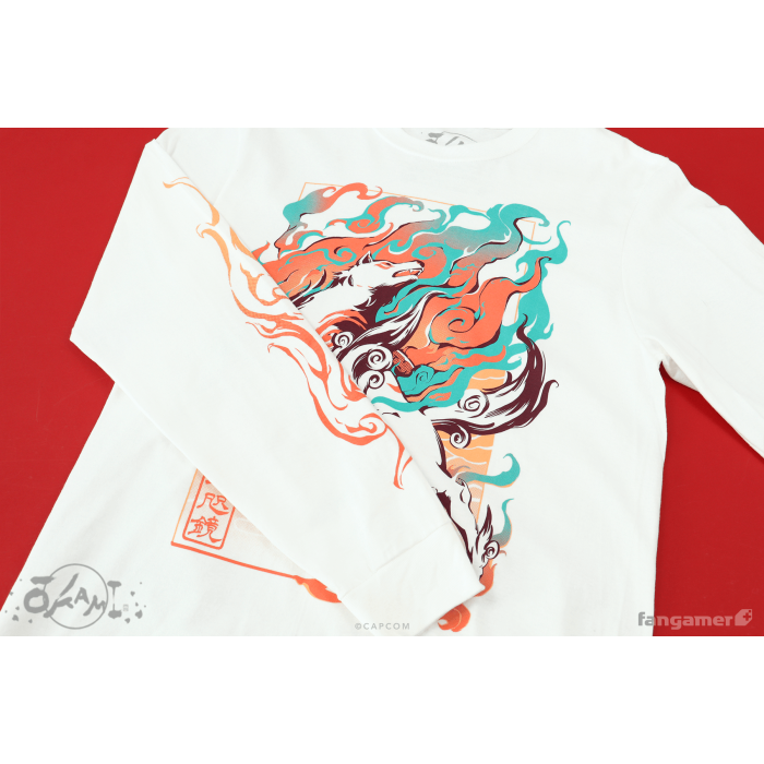 Одяг: Лонгслів Okami (Solar Flare Long-Sleeved Shirt) від Fangamer у магазині GameBuy, номер фото: 3