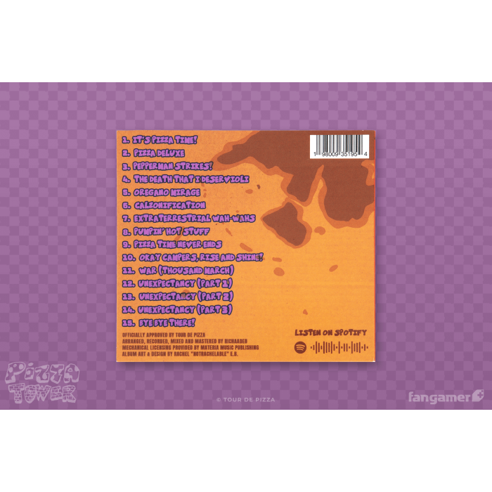 Audio CD и Кассеты: Pizza Tower (RichaadEB's Pizza Supreme CD) от Fangamer в магазине GameBuy, номер фото: 1