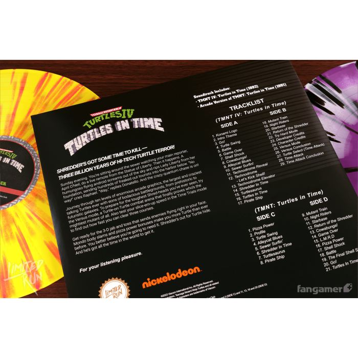Винил: Teenage Mutant Ninja Turtles IV (Teenage Mutant Ninja Turtles IV: Turtles in Time Vinyl Soundtrack) от Fangamer в магазине GameBuy, номер фото: 3