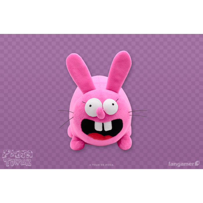 Мягкие и Плюшевые Игрушки: Плюшевая мягкая игрушка Pizza Tower (Noisette Rabbit Plush) от Fangamer в магазине GameBuy, номер фото: 1