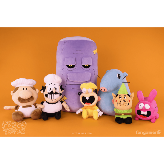 Мягкие и Плюшевые Игрушки: Плюшевая мягкая игрушка Pizza Tower (Noisette Rabbit Plush) от Fangamer в магазине GameBuy, номер фото: 4