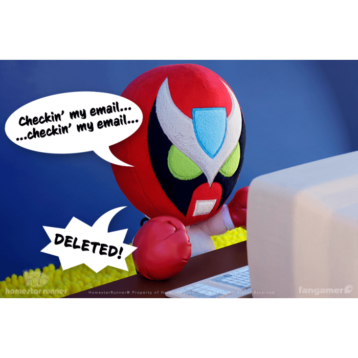 Мягкие и Плюшевые Игрушки: Плюшевая мягкая игрушка Homestar Runner (Strong Bad Talking Plush) от Fangamer в магазине GameBuy, номер фото: 2