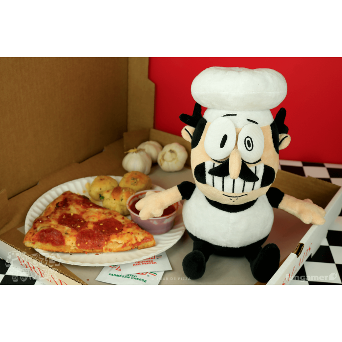 Мягкие и Плюшевые Игрушки: Плюшевая мягкая игрушка Pizza Tower (Peppino Plush) от Fangamer в магазине GameBuy, номер фото: 5