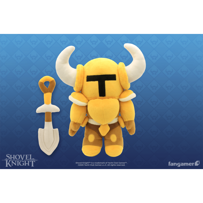Мягкие и Плюшевые Игрушки: Плюшевая мягкая игрушка Shovel Knight (Gold Shovel Knight Plush) от Fangamer в магазине GameBuy