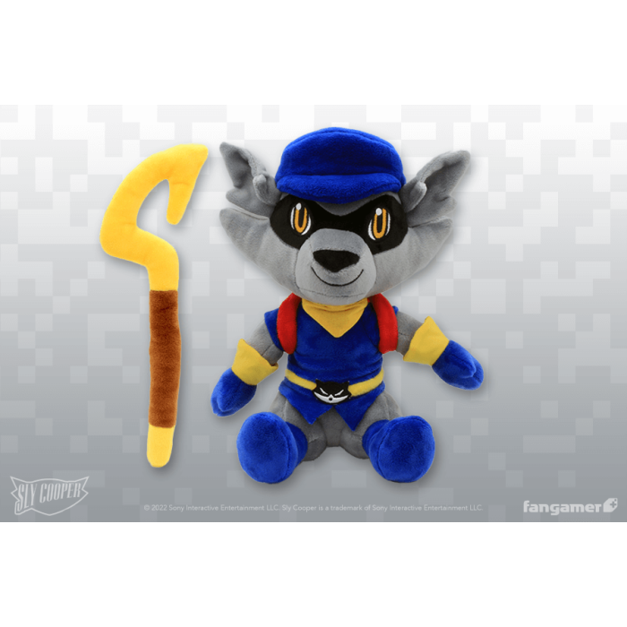 Мягкие и Плюшевые Игрушки: Плюшевая мягкая игрушка Sly Cooper (Sly Cooper 20th Anniversary Plush) от Fangamer в магазине GameBuy