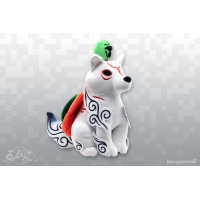 Плюшевая мягкая игрушка Okami (Amaterasu and Issun Plush)