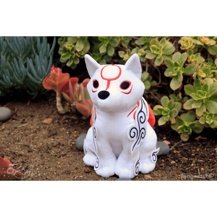 Мягкие и Плюшевые Игрушки: Плюшевая мягкая игрушка Okami (Amaterasu and Issun Plush) от Fangamer в магазине GameBuy, номер фото: 3