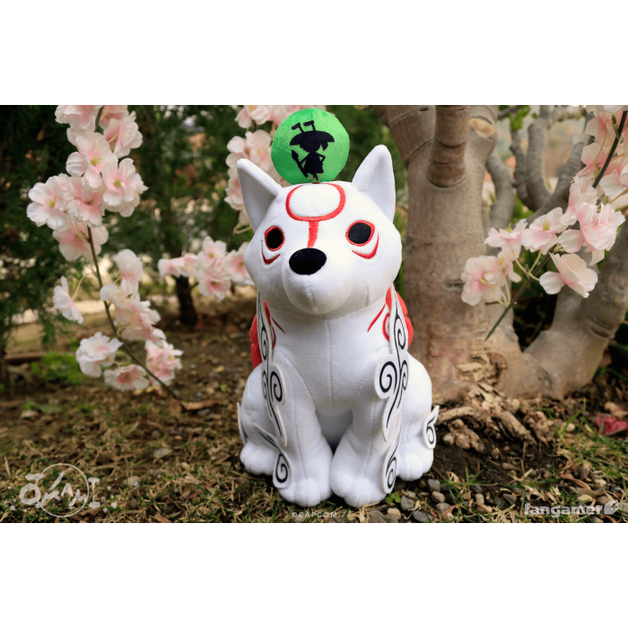 Мягкие и Плюшевые Игрушки: Плюшевая мягкая игрушка Okami (Amaterasu and Issun Plush) от Fangamer в магазине GameBuy, номер фото: 4