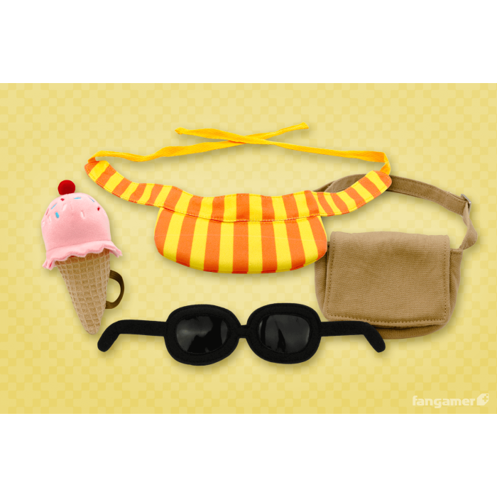 Мягкие и Плюшевые Игрушки: Летняя одежда для плюшевых мягких игрушек Fangamer (Plush Power-Up Pack: Summer) от Fangamer в магазине GameBuy