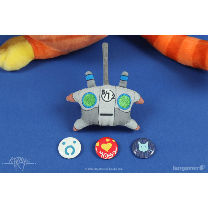 Мягкие и Плюшевые Игрушки: Плюшевая мягкая игрушка STRAY (Cat and B-12 Plush Set) от Fangamer в магазине GameBuy, номер фото: 4