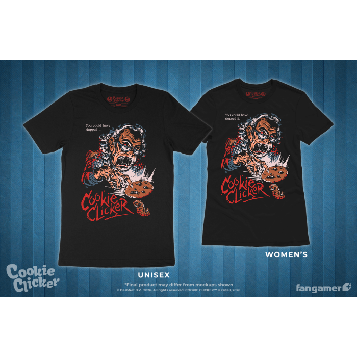 Одежда: Футболка Cookie Clicker (Displeased Grandma) от Fangamer в магазине GameBuy
