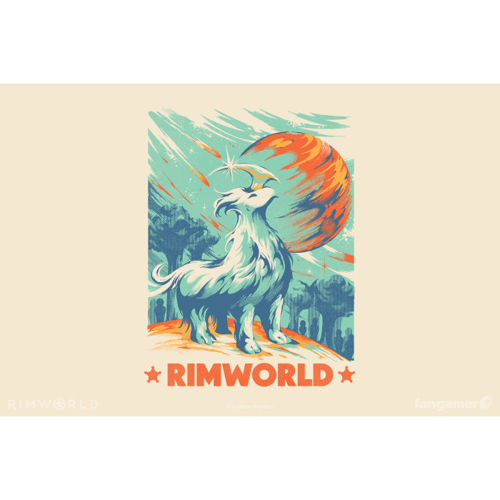 Одежда: Футболка RimWorld (Wisest Creature) от Fangamer в магазине GameBuy, номер фото: 1