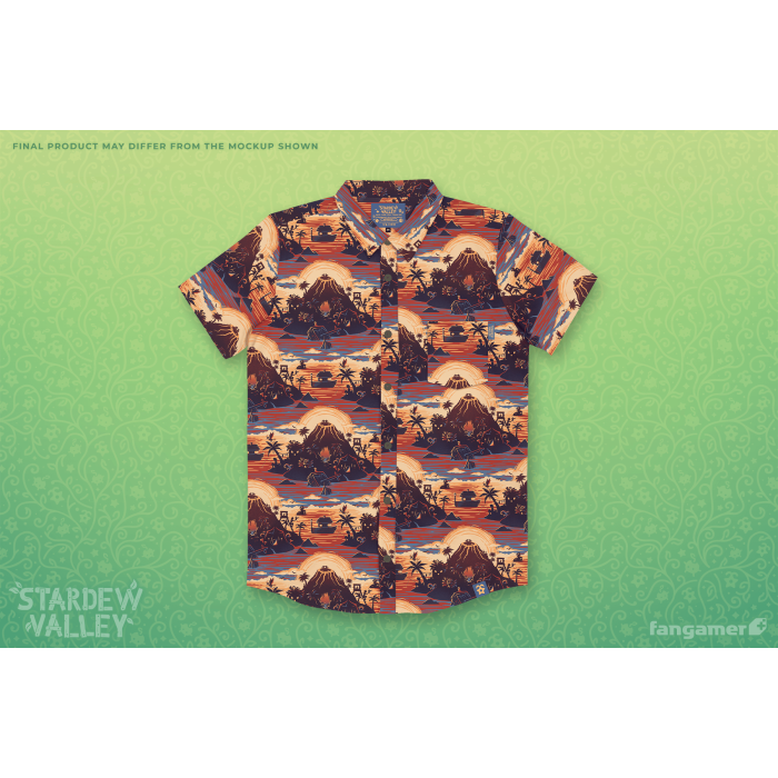 Одяг: Сорочка Stardew Valley (Ginger Island Resort Button Up Shirt) від Fangamer у магазині GameBuy