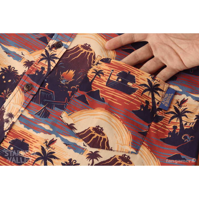 Одяг: Сорочка Stardew Valley (Ginger Island Resort Button Up Shirt) від Fangamer у магазині GameBuy, номер фото: 3