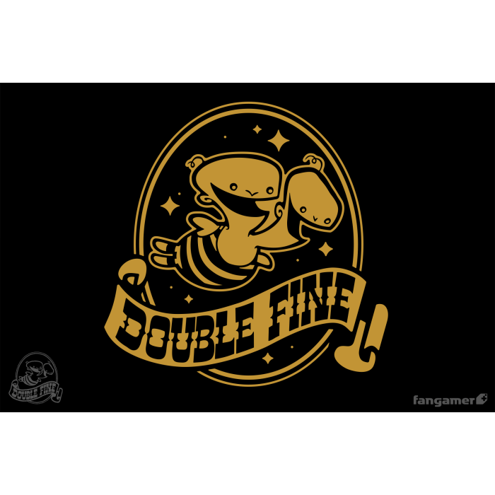 Одежда: Футболка Double Fine (Golden Two-Headed Baby) от Fangamer в магазине GameBuy, номер фото: 1