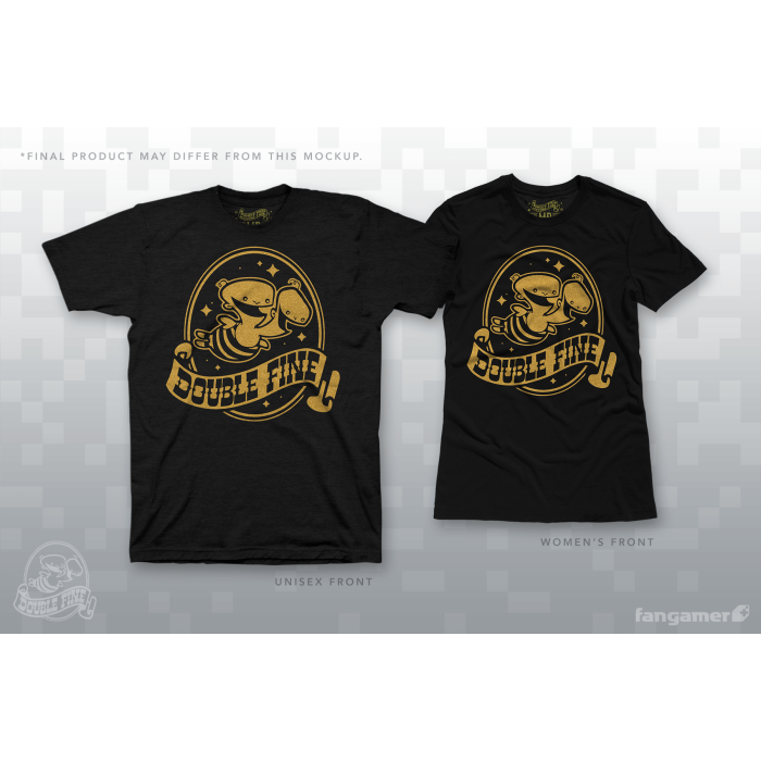 Одежда: Футболка Double Fine (Golden Two-Headed Baby) от Fangamer в магазине GameBuy