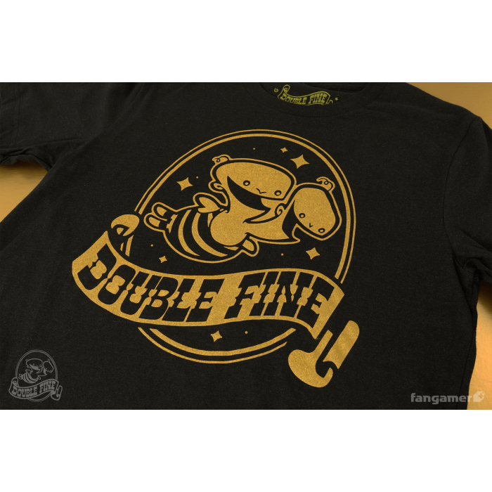 Одежда: Футболка Double Fine (Golden Two-Headed Baby) от Fangamer в магазине GameBuy, номер фото: 2