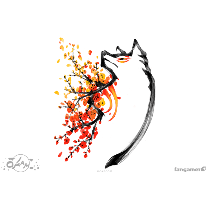 Одяг: Футболка Okami (Painted Wolf) від Fangamer у магазині GameBuy, номер фото: 1