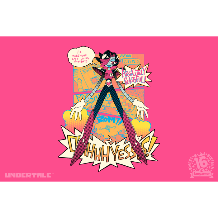 Одежда: Футболка UNDERTALE (Death by Glamour (Sweet 16 Edition)) от Fangamer в магазине GameBuy, номер фото: 1