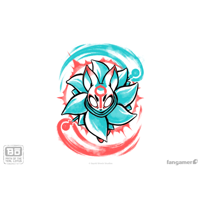 Одежда: Футболка Bo: Path of the Teal Lotus (The Teal Lotus Blooms) от Fangamer в магазине GameBuy, номер фото: 1