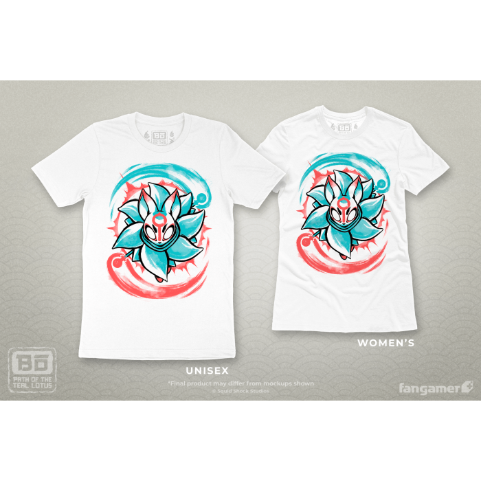 Одежда: Футболка Bo: Path of the Teal Lotus (The Teal Lotus Blooms) от Fangamer в магазине GameBuy