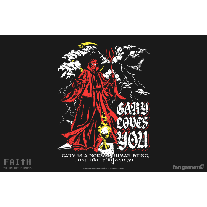 Одежда: Футболка FAITH: The Unholy Trinity (Gary Loves You) от Fangamer в магазине GameBuy, номер фото: 1