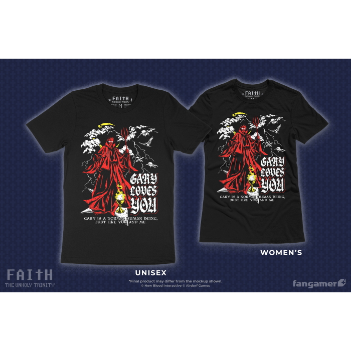 Одежда: Футболка FAITH: The Unholy Trinity (Gary Loves You) от Fangamer в магазине GameBuy