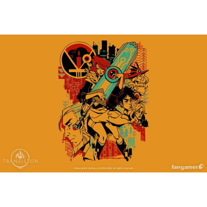 Одежда: Футболка Transistor (Transistor 10th Anniversary Shirt) от Fangamer в магазине GameBuy, номер фото: 1