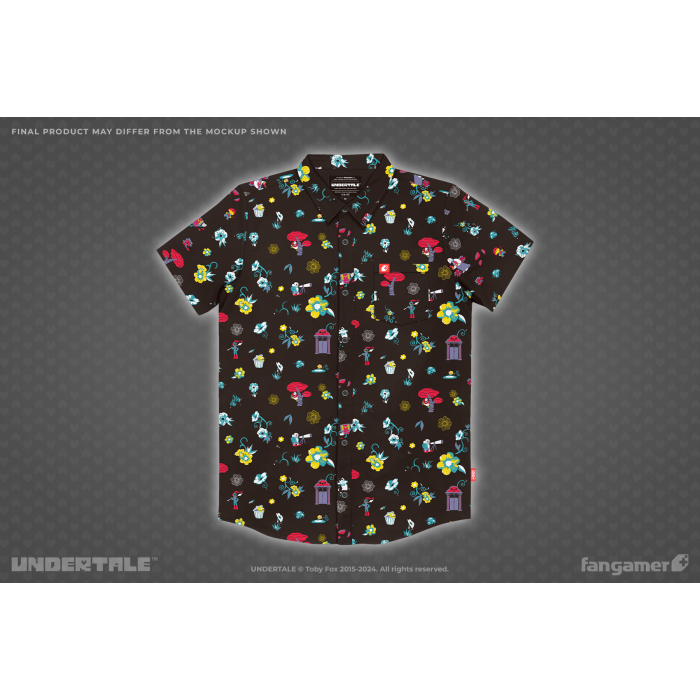 Одяг: Сорочка UNDERTALE (Underground Garden Button-Up Shirt) від Fangamer у магазині GameBuy