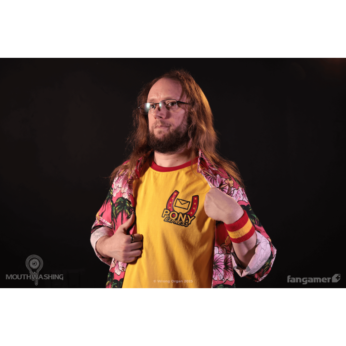 Одежда: Футболка MOUTHWASHING (Pony Express Ringer T-shirt) от Fangamer в магазине GameBuy, номер фото: 5