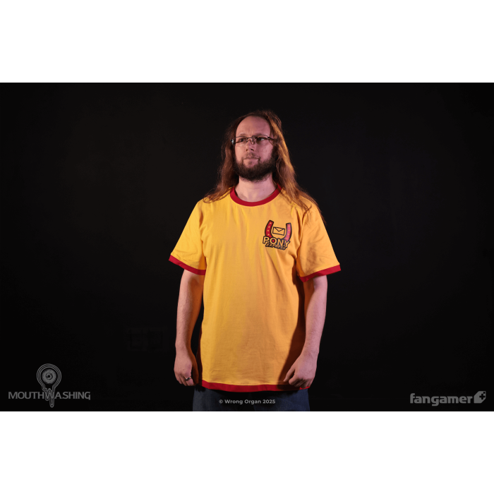 Одежда: Футболка MOUTHWASHING (Pony Express Ringer T-shirt) от Fangamer в магазине GameBuy, номер фото: 6