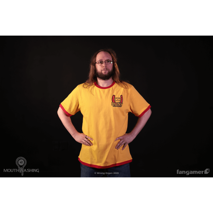 Одежда: Футболка MOUTHWASHING (Pony Express Ringer T-shirt) от Fangamer в магазине GameBuy, номер фото: 7