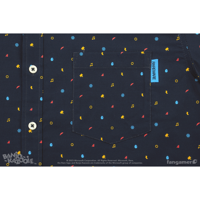 Одяг: Сорочка Banjo-Kazooie (Rare Curiosities Button Up Shirt) від Fangamer у магазині GameBuy, номер фото: 3