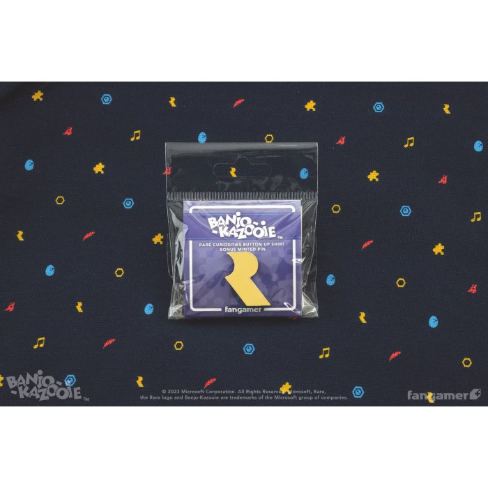 Одяг: Сорочка Banjo-Kazooie (Rare Curiosities Button Up Shirt) від Fangamer у магазині GameBuy, номер фото: 4