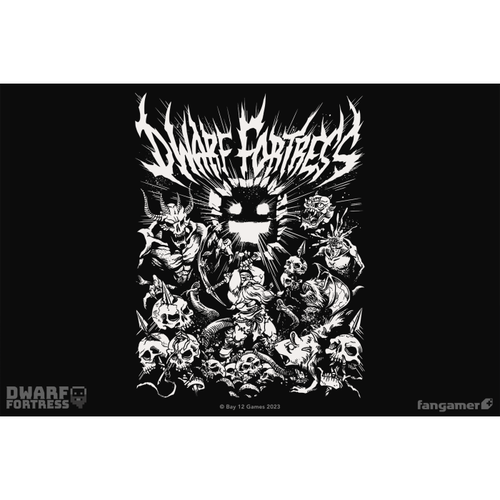 Одежда: Футболка Dwarf Fortress (Losing is Metal) от Fangamer в магазине GameBuy, номер фото: 1