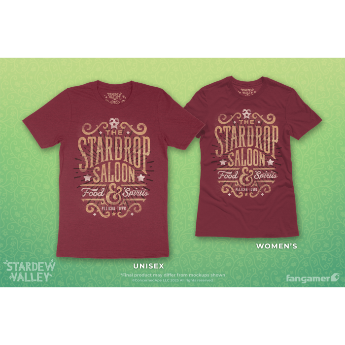Одежда: Футболка Stardew Valley (Stardrop Saloon) от Fangamer в магазине GameBuy
