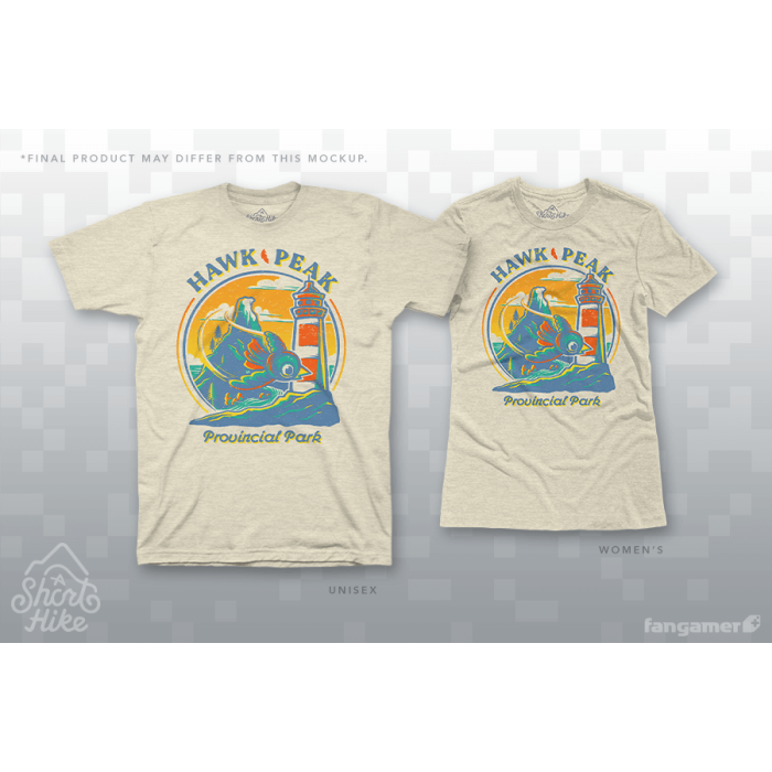 Одежда: Футболка A Short Hike (Hawk's Peak Provincial Park) от Fangamer в магазине GameBuy