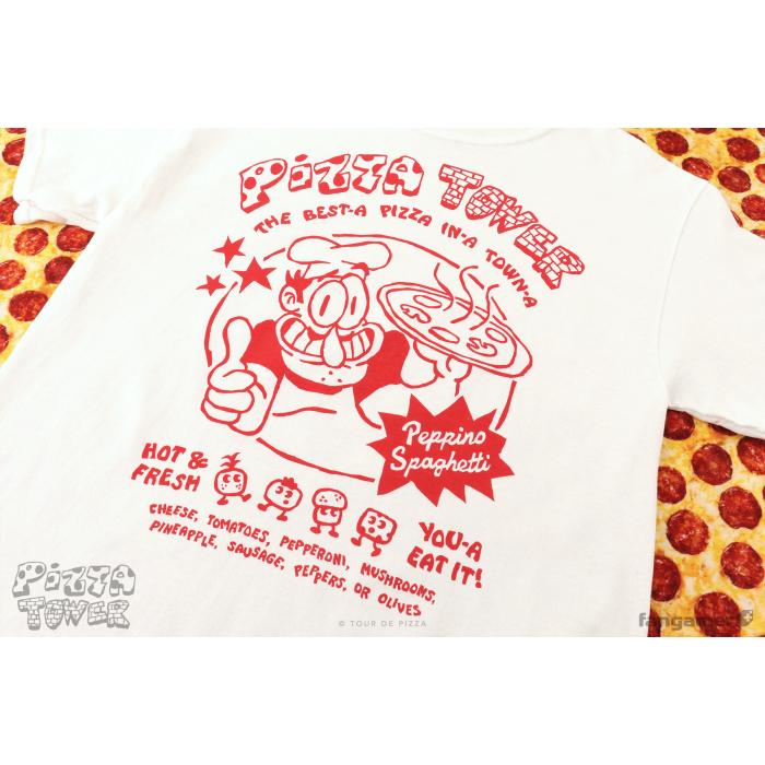 Одяг: Футболка Pizza Tower (Pizza Tower) від Fangamer у магазині GameBuy, номер фото: 2