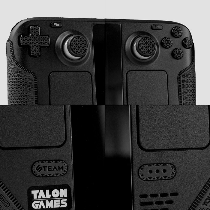 Аксесуари для консолей та ПК: Антиковзкі захисні накладки TalonGames Ultra для Steam Deck (Black) від TalonGames у магазині GameBuy, номер фото: 3