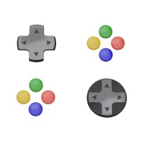 Набір ковпачків кнопок + D‑pad для Joy‑Con Switch 2, Savage Raven від Skull & Co (Super Famicom)