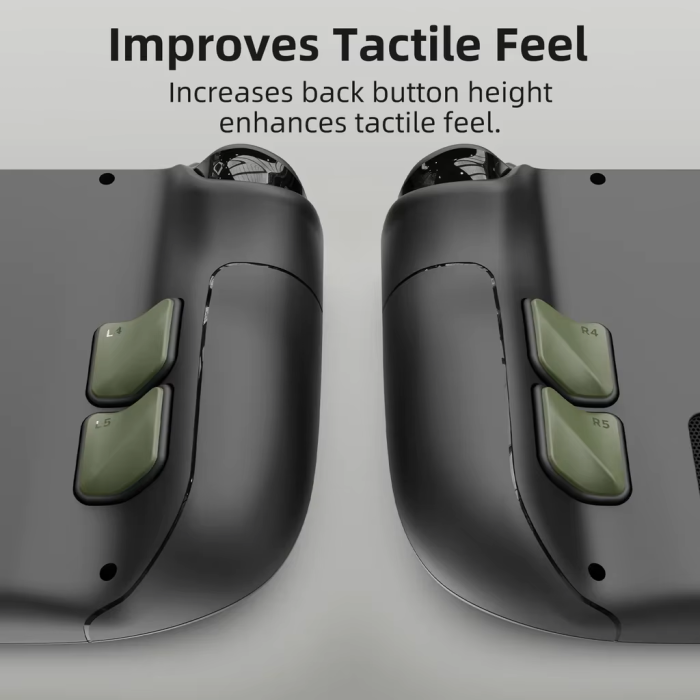 Аксессуары для консолей и ПК: Накладки на задние кнопки для Steam Deck от Skull & Co (Neon Yellow) от Skull & Co. в магазине GameBuy, номер фото: 2