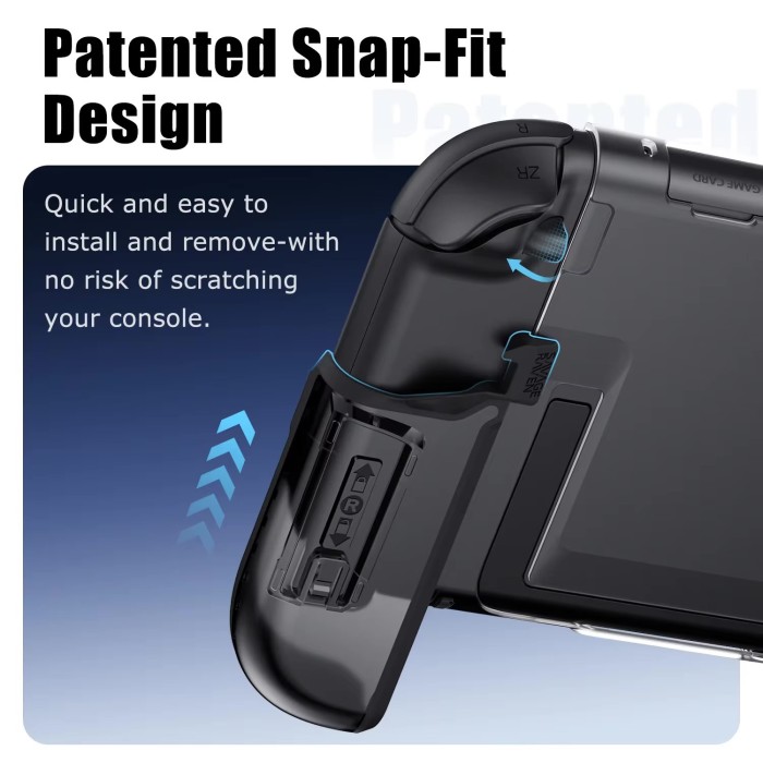 Аксессуары для консолей и ПК: Защитный чехол FissionGrip для Nintendo Switch 2 от Savage Raven by Skull & Co (Neon Blue Red) от Skull & Co. в магазине GameBuy, номер фото: 3