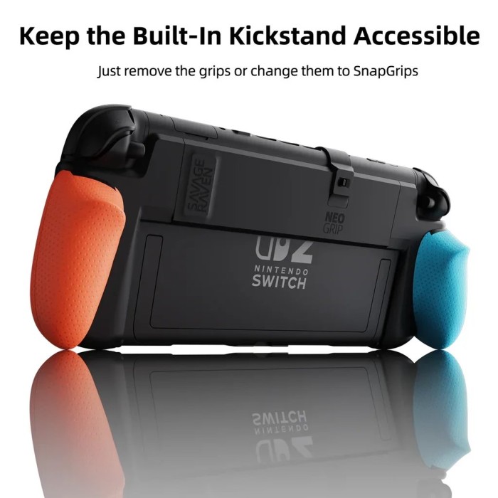 Аксессуары для консолей и ПК: Защитный чехол NeoGrip Black для Nintendo Switch 2 от Savage Raven by Skull & Co от Skull & Co. в магазине GameBuy, номер фото: 1