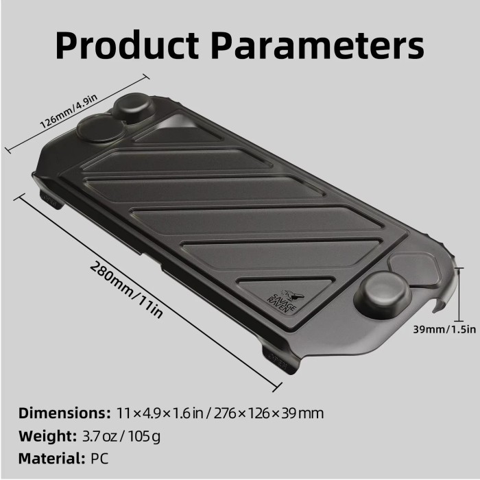 Аксессуары для консолей и ПК: Защитный чехол StandGrip в комплекте с крышкой HardShell для Nintendo Switch 2 от Savage Raven by Skull & Co (Black) от Skull & Co. в магазине GameBuy, номер фото: 5