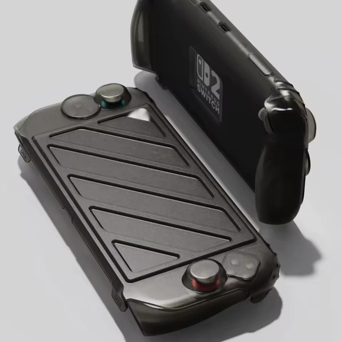 Аксессуары для консолей и ПК: Защитный чехол StandGrip в комплекте с крышкой HardShell для Nintendo Switch 2 от Savage Raven by Skull & Co (Black) от Skull & Co. в магазине GameBuy