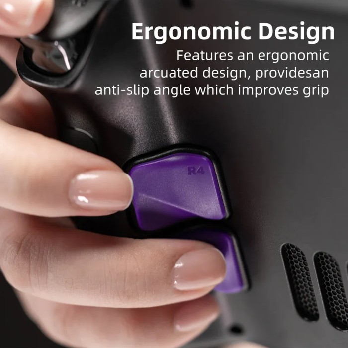 Аксессуары для консолей и ПК: Накладки на задние кнопки для Steam Deck від Skull & Co (Purple) от Skull & Co. в магазине GameBuy, номер фото: 2