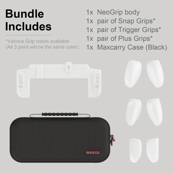 Аксесуари для консолей та ПК: Захисний чохол від Skull & Co NeoGrip для Nintendo Switch OLED і Regular (White) + сумка Maxcarry від Skull & Co. у магазині GameBuy, номер фото: 2