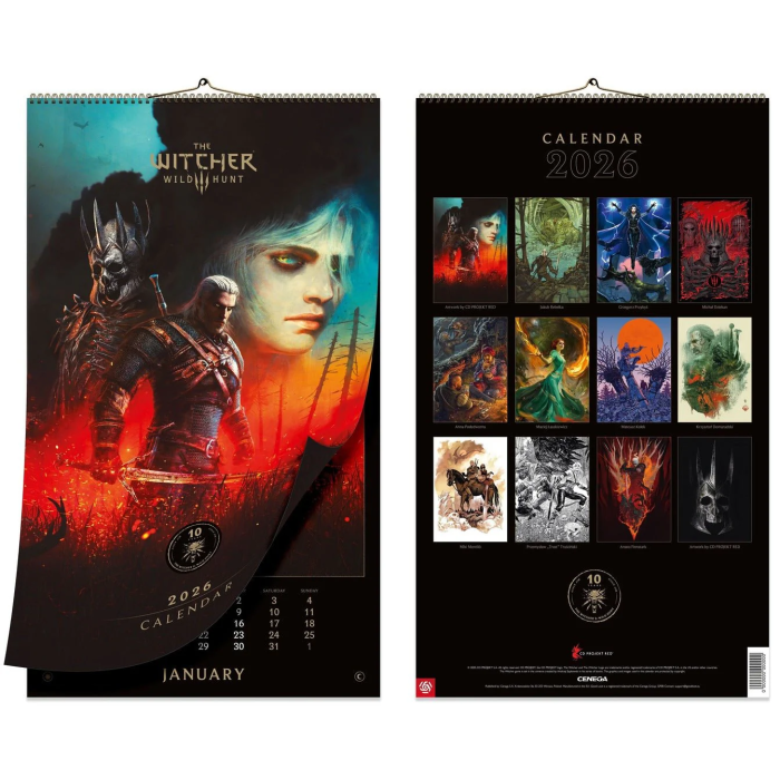 Аксессуары: Календарь на 2026 год The Witcher 3: Wild Hunt (10th Anniversary Edition) от CD Projekt в магазине GameBuy
