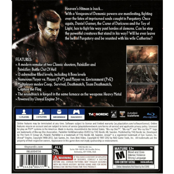 Игры PlayStation 3: Painkiller: Hell and Damnation от THQ Nordic в магазине GameBuy, номер фото: 1