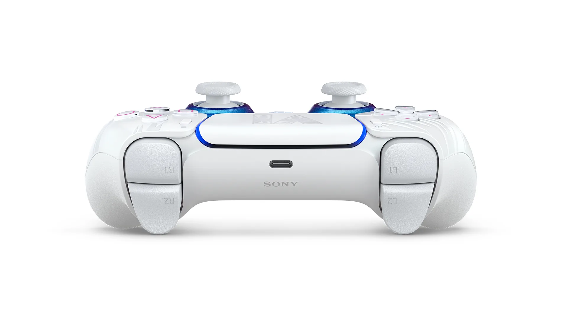 DualSense GTA VI White — USB-C та верхні кнопки контролера